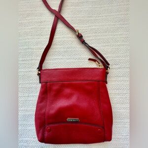 Vince Camuto Red Leather Shoulder Bag